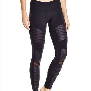 Black Alo Moto Leggings